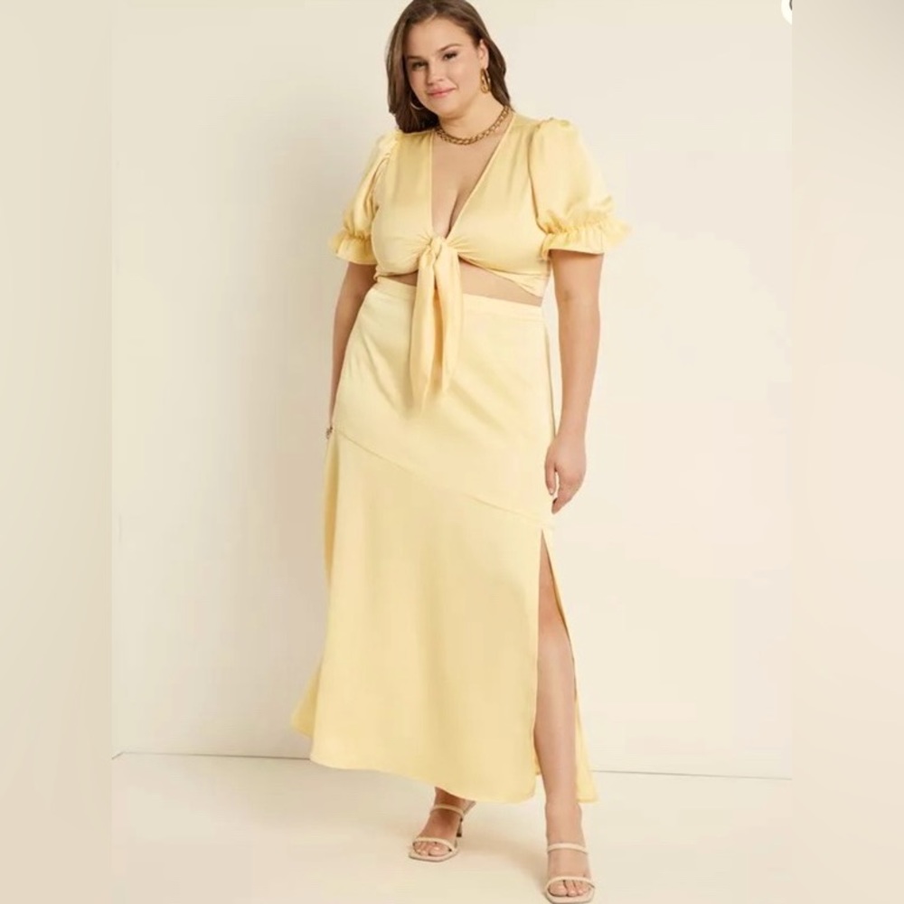 NWT!! 70% Off - Eloquii Golden Satin or Dawn Pink Skirts -Beautiful!!!